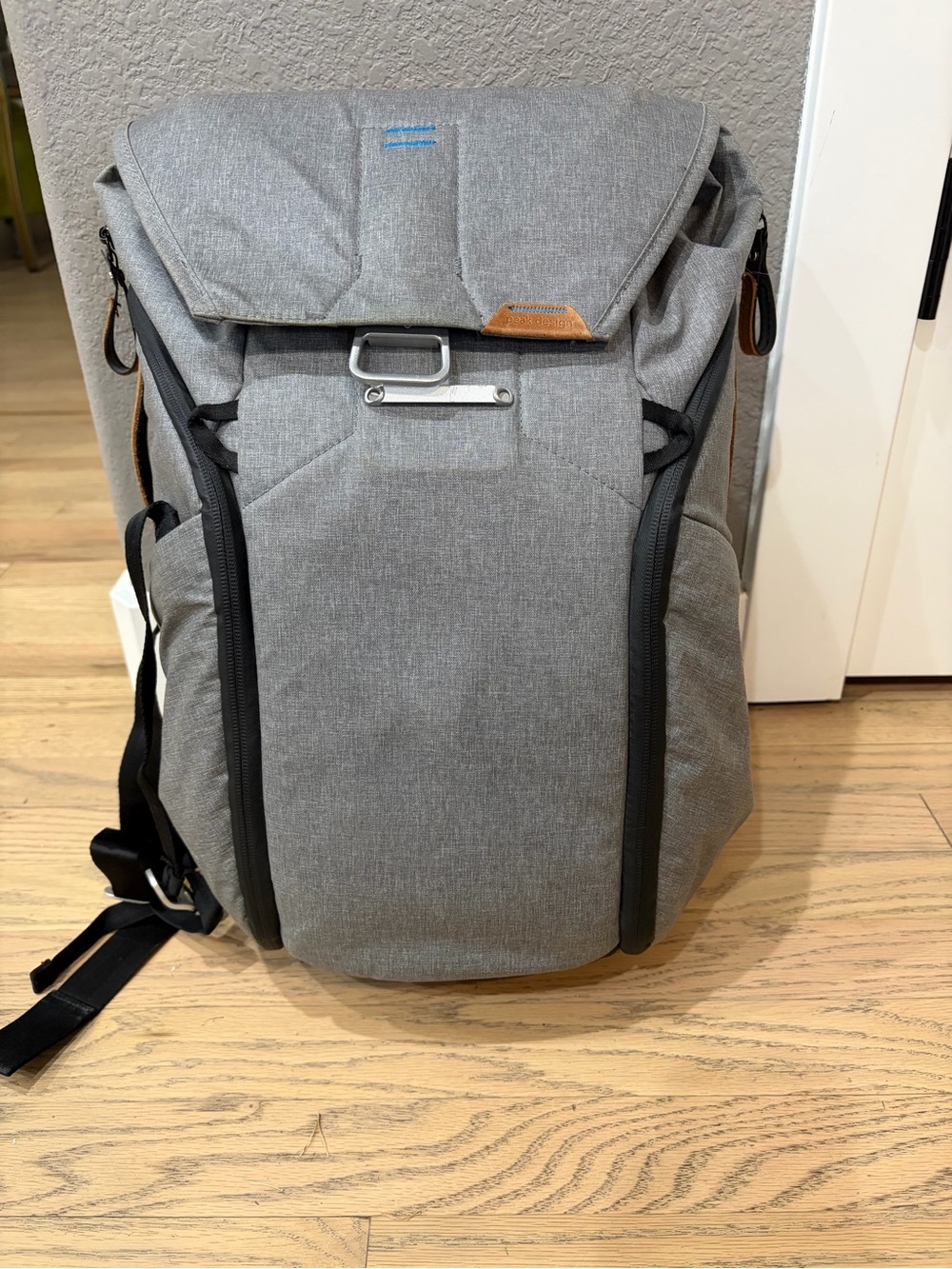 Peak Design Backpack, “The Every Backpack” 20L Modern Pack in Grey and Leather